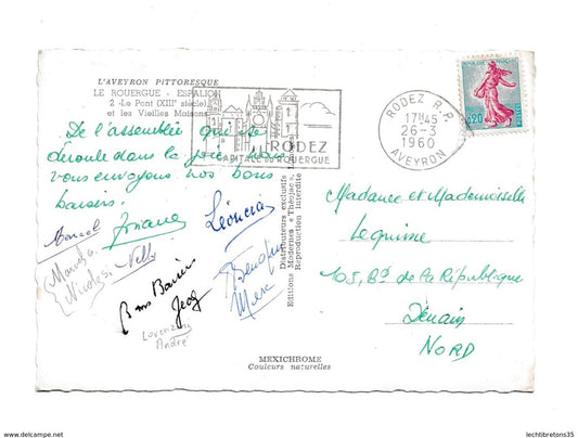 Carte postale - Averyron pittoresque rouergue espalion