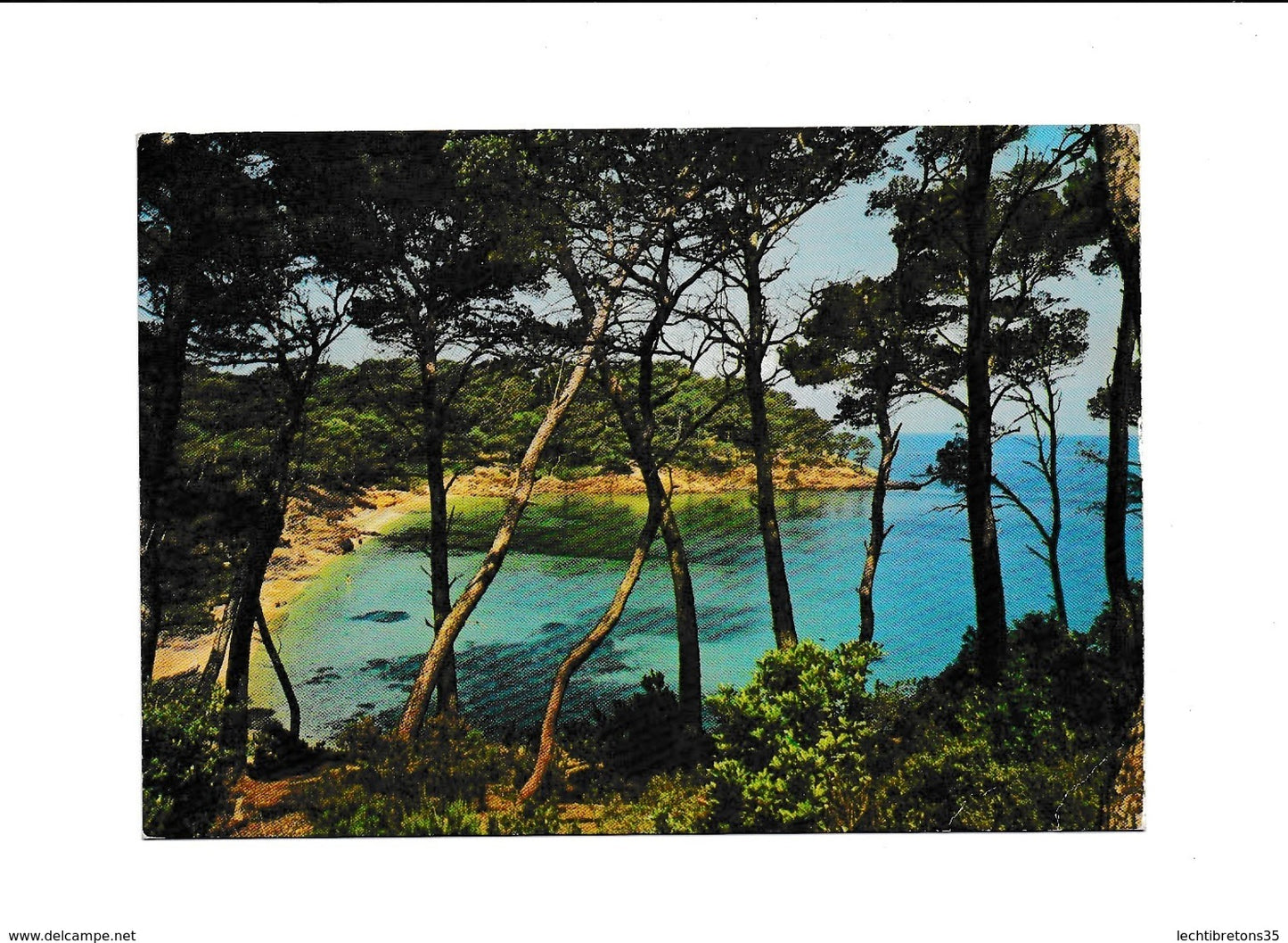 Carte postale -  Méditerranée aux plages d'or ensoleillées 7267 reflets