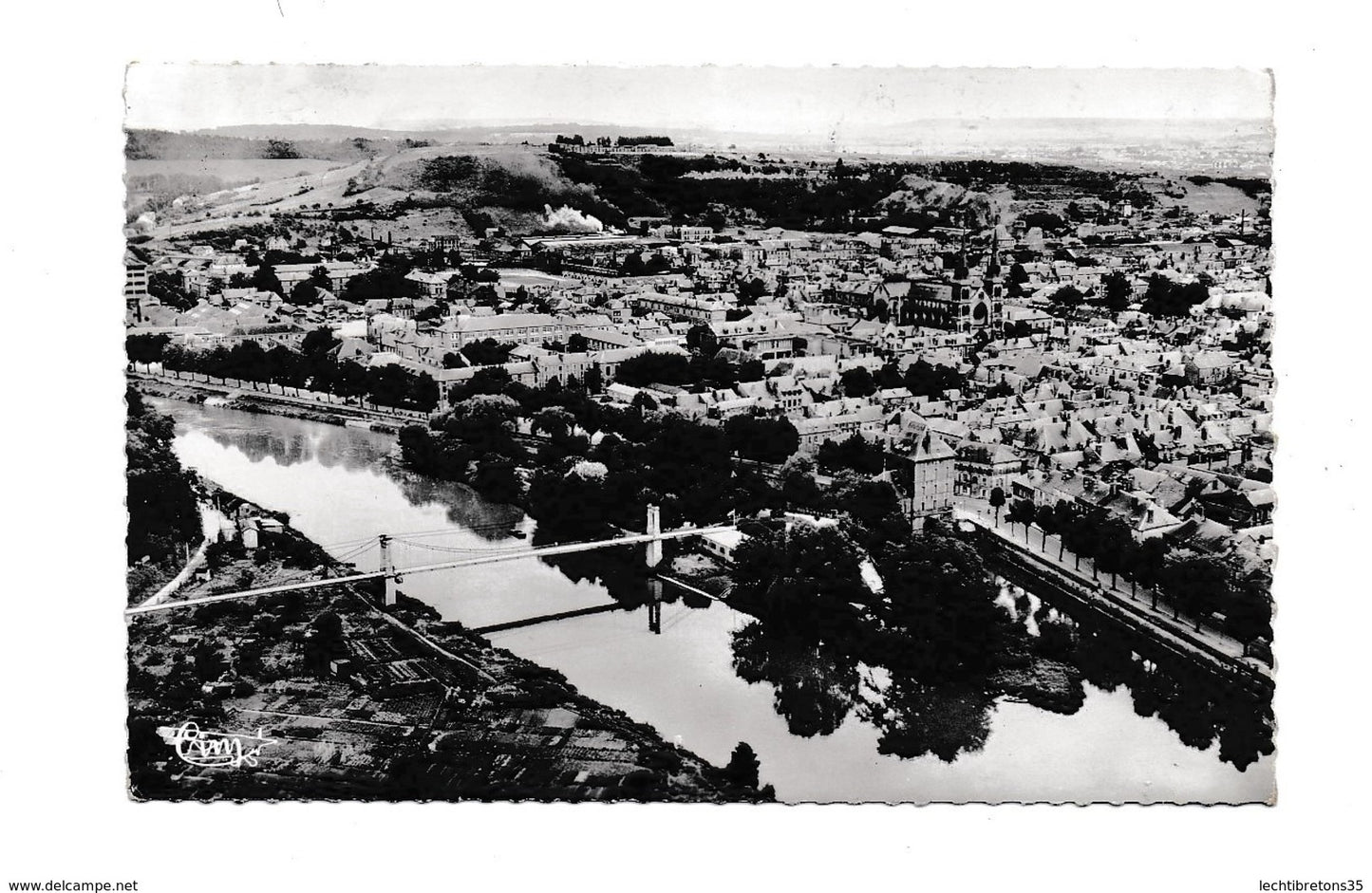 Carte postale - ARDENNE CHARLEVILLE 8827 LA MEUSE PASSERELLE