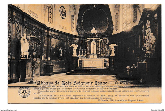 Carte postale - Abbaye des Prémontrés à Bois-Seigneur-Isaac - Le Maître-Autel église lieu sacrée bible