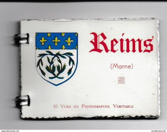 Carte postale -  CARNET 10 CPA SOUVENIR REIMS MARNE CIM COMBIER MACON