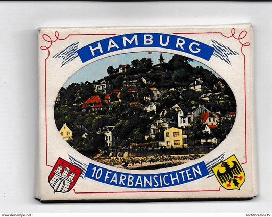 Carte postale - CARNET 10 CPA SOUVENIR HAMBURG HAMBOURG