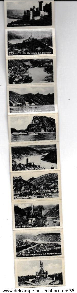 Carte postale - CARNET 12 CPA SOUVENIR DER RHEIN VON KOBLENZ BIS RUDESHEIM