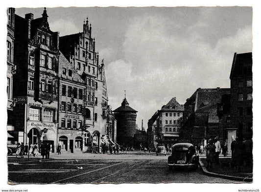 Carte postale - NURNBERG 5117 KONIGSTRABE MIT KONIGSTOR Königstraße KÖNIGSTOR AVEC LE ROI STOR