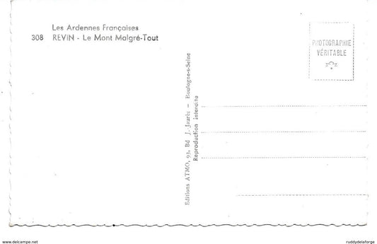 Carte postale - REVIN ARDENNES 308 LE MONT MALGRÉ TOUT