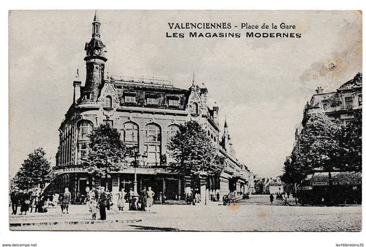 Carte postale - Rare CP FLYER PUBLICITAIRE  VALENCIENNES, LES MAGASINS MODERNES