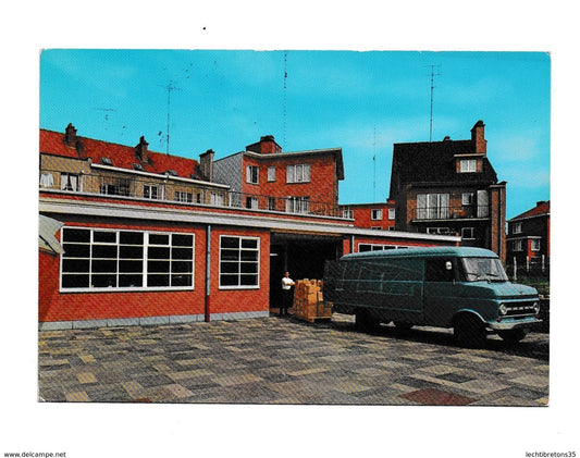 Carte postale - bureaux Jéhovah 1971 dépôts des publications Belgique fourgon OPEL