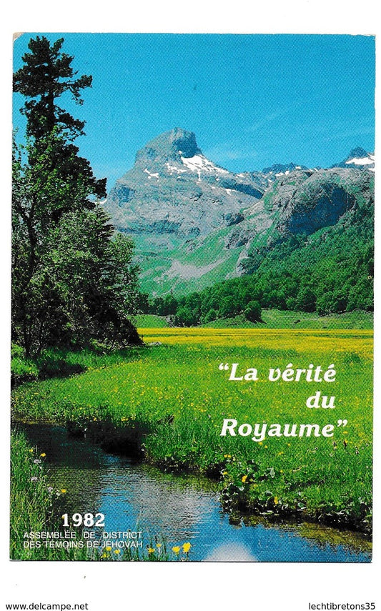 Carte postale - Jéhovah LA VÉRITÉ DU ROYAUME 1982