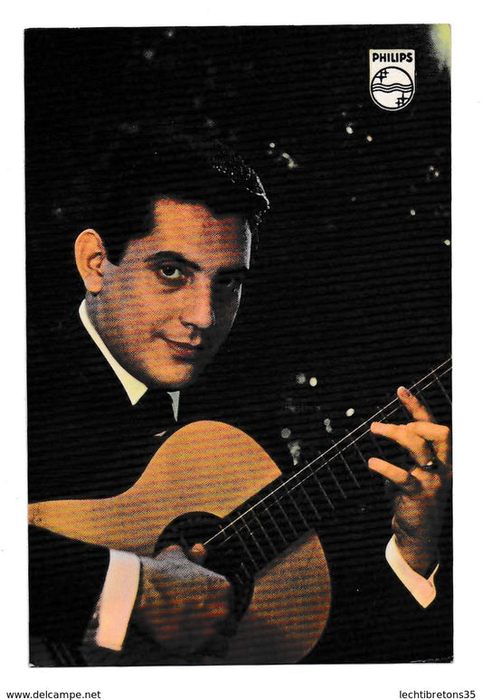 Carte postale - Rare carte postale promo Guitare MARTIN TORRES 632405 DISCOS PHILIPS OFFSET A L G MADRID