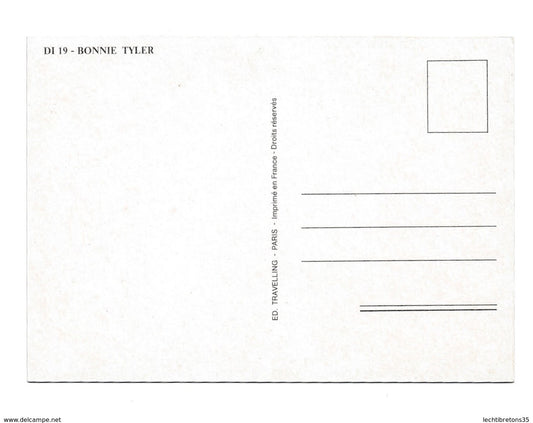 Carte postale - Affiche " CONCERT LP BONNIE TYLER DI 19 FASTER THAN THE SPEED OF NIGHT TOTAL ECLIPSE