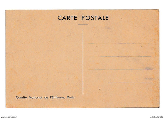 Carte postale - LE NAIN PORTRAIT D'ENFANT PHOTO GIRAUDON COMITÉ NATIONAL DE L'ENFANCE PARIS