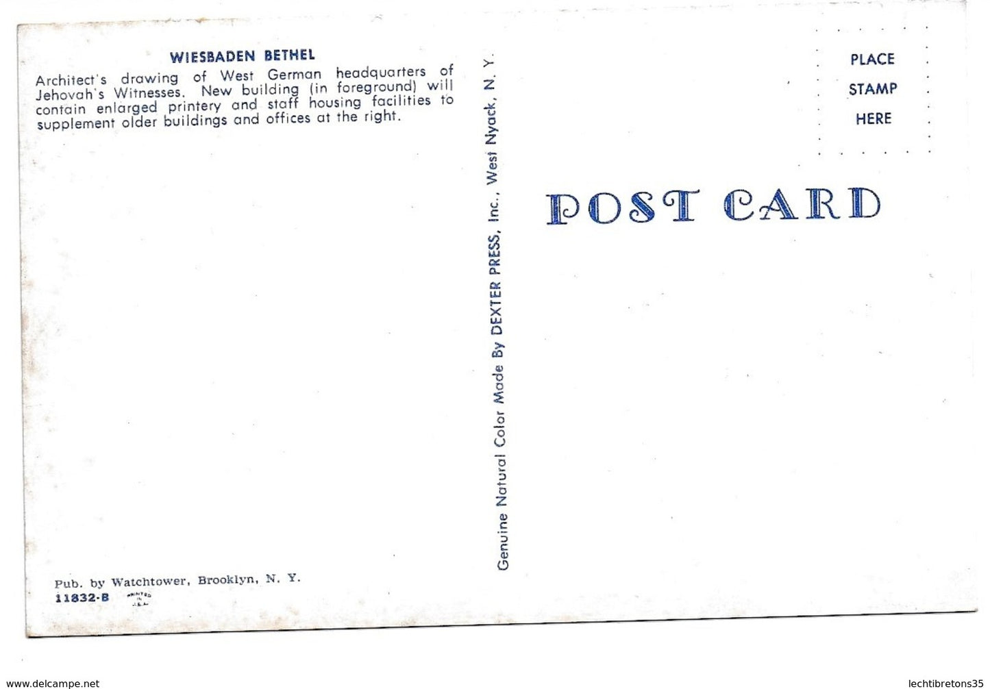 Carte postale - Photo Jéhovah BETHEL WIESBADEN ZEUGEN