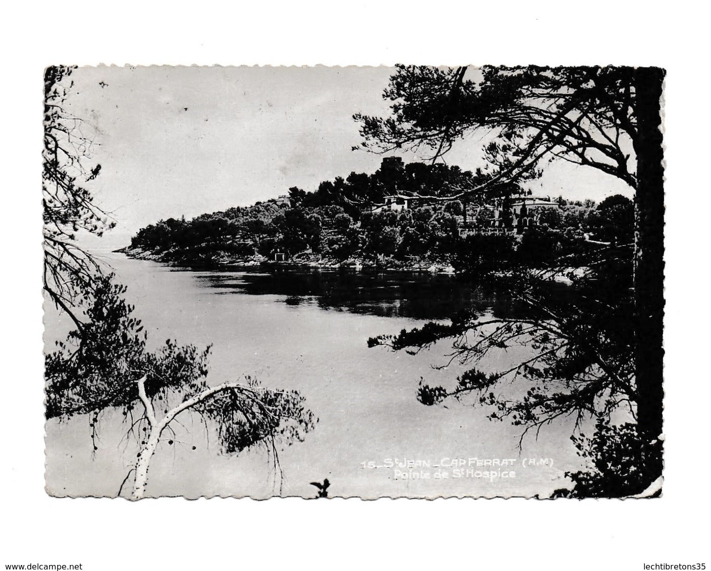 Carte postale - COTE D'AZUR VUE GÉNÉRAL CAP FERRAT SAINT JEAN pointe de st hospice