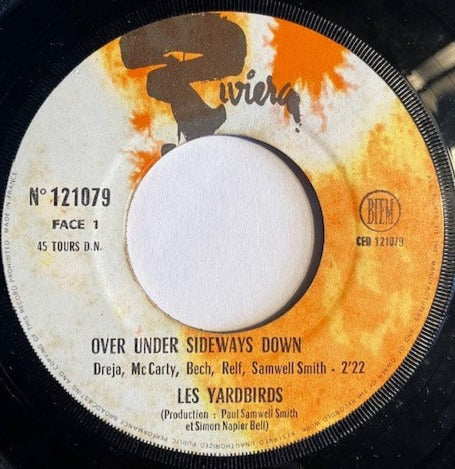 SP The Yardbirds – Over Under Sideways Down / Jeff's Boogie Disque Juke-box 