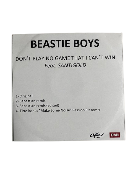 Cd Beastie Boys Featuring Santigold – Don't Play No Game That I Can't Win - Promo