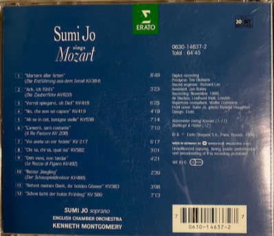 Cd Sumi Jo Sings Mozart