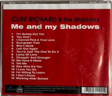 Cd Cliff Richard & The Shadows – Me And My Shadows