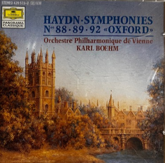 CD Joseph Haydn • Wiener Philharmoniker, Karl Böhm – Symphonien Nr. 88 • 89 • 92 »Oxford«